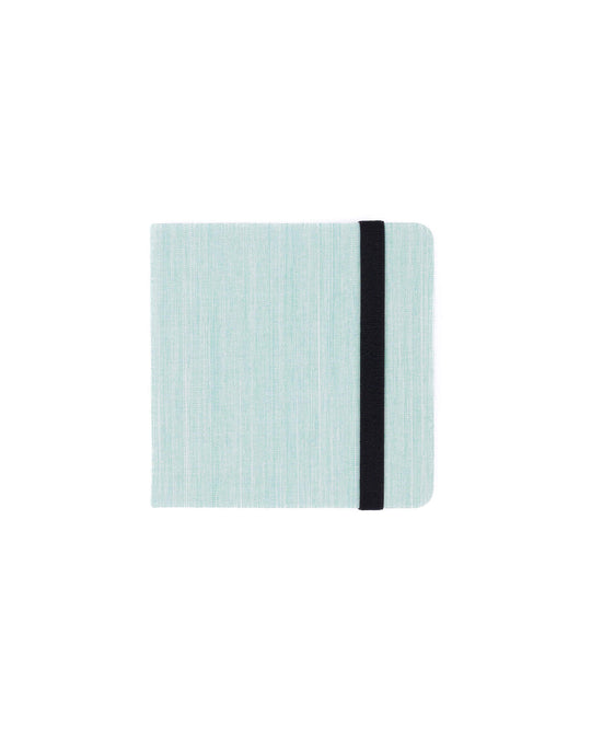 Cuaderno de Viaje Verde Claro 12x12 cm cerrado
