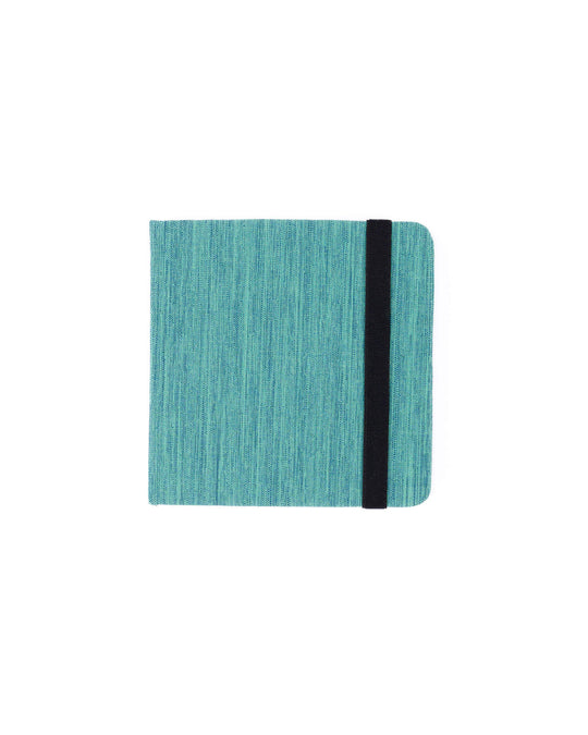 Cuaderno de Viaje Turquesa 12x12 cm cerrado