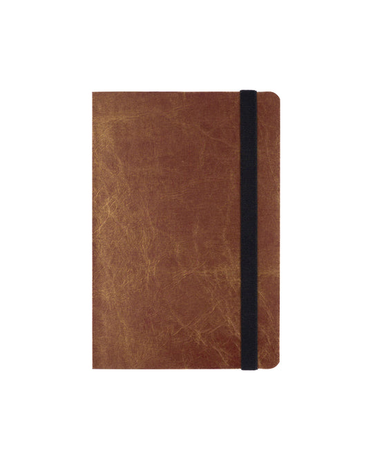 Cuaderno de Viaje Marrón 13x19 cm cerrado
