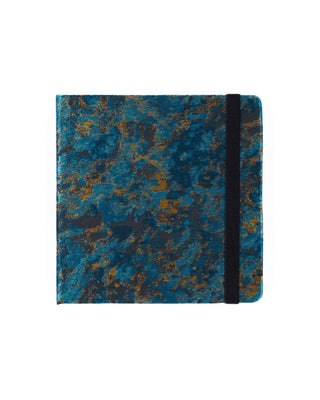 Cuaderno de Viaje Azul 16x16 cm cerrado