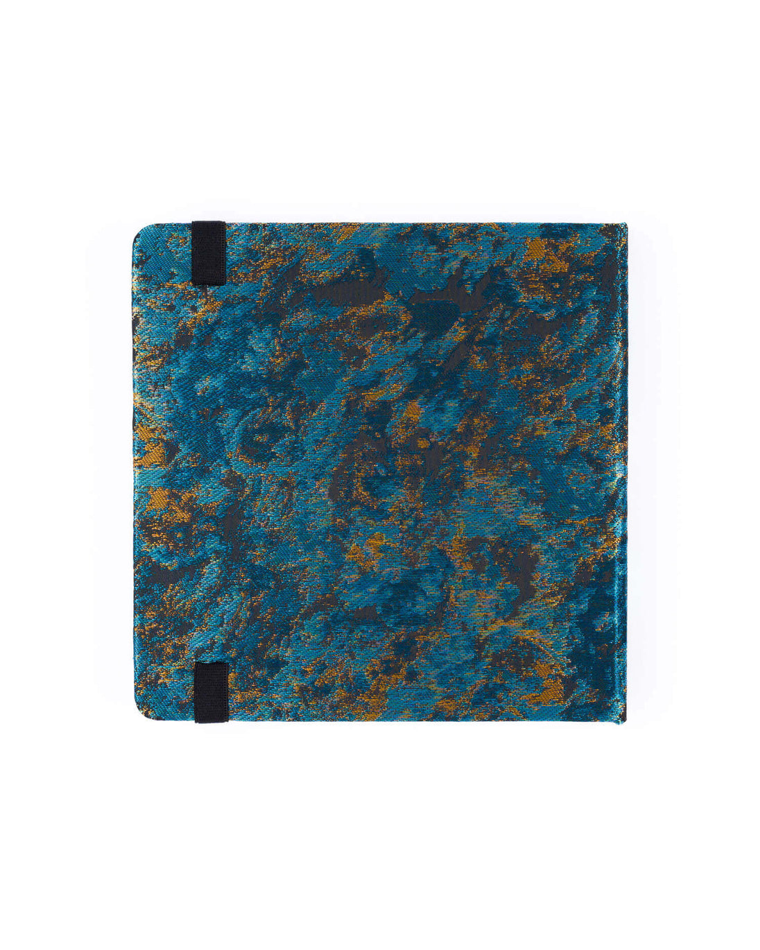 Cuaderno de Viaje Azul 16x16 cm cerrado vista trasera