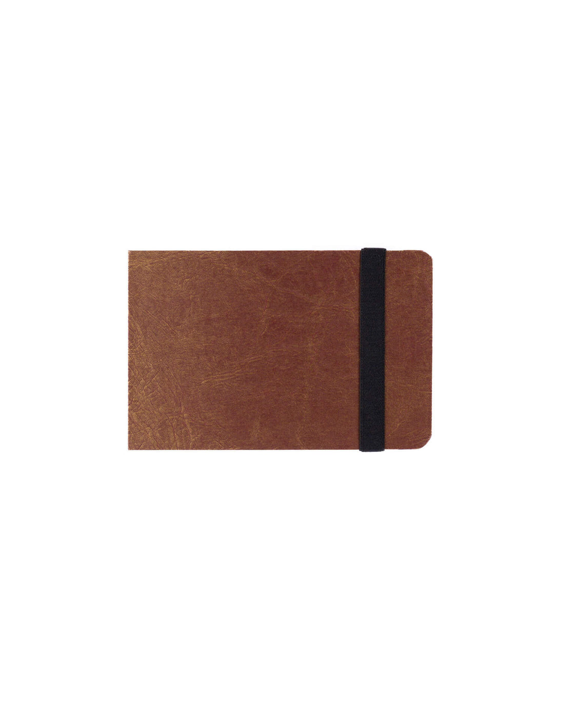 Cuaderno de Viaje Marrón 14X9 cm cerrado