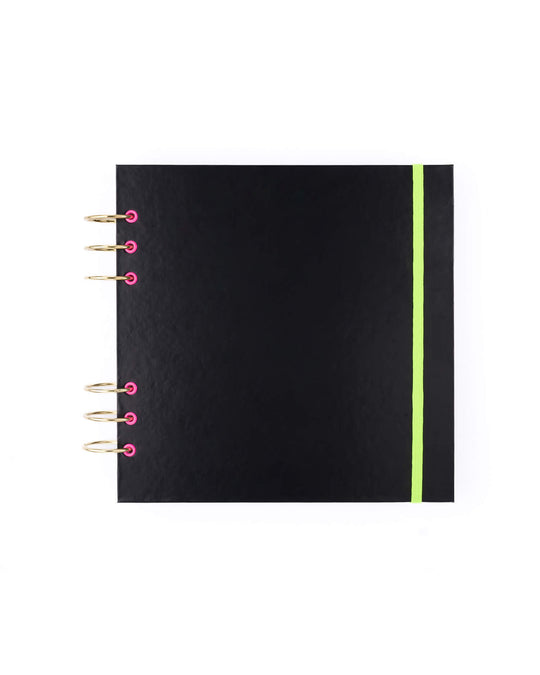 Cuaderno Anillas Artesanal - Negra antimanchas