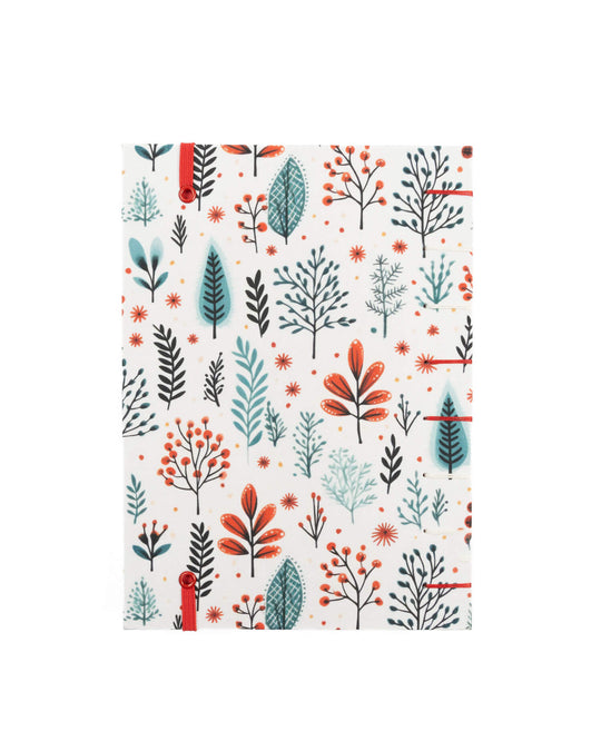 Cuaderno Cosido Copto Artesanal Invierno vista posterior