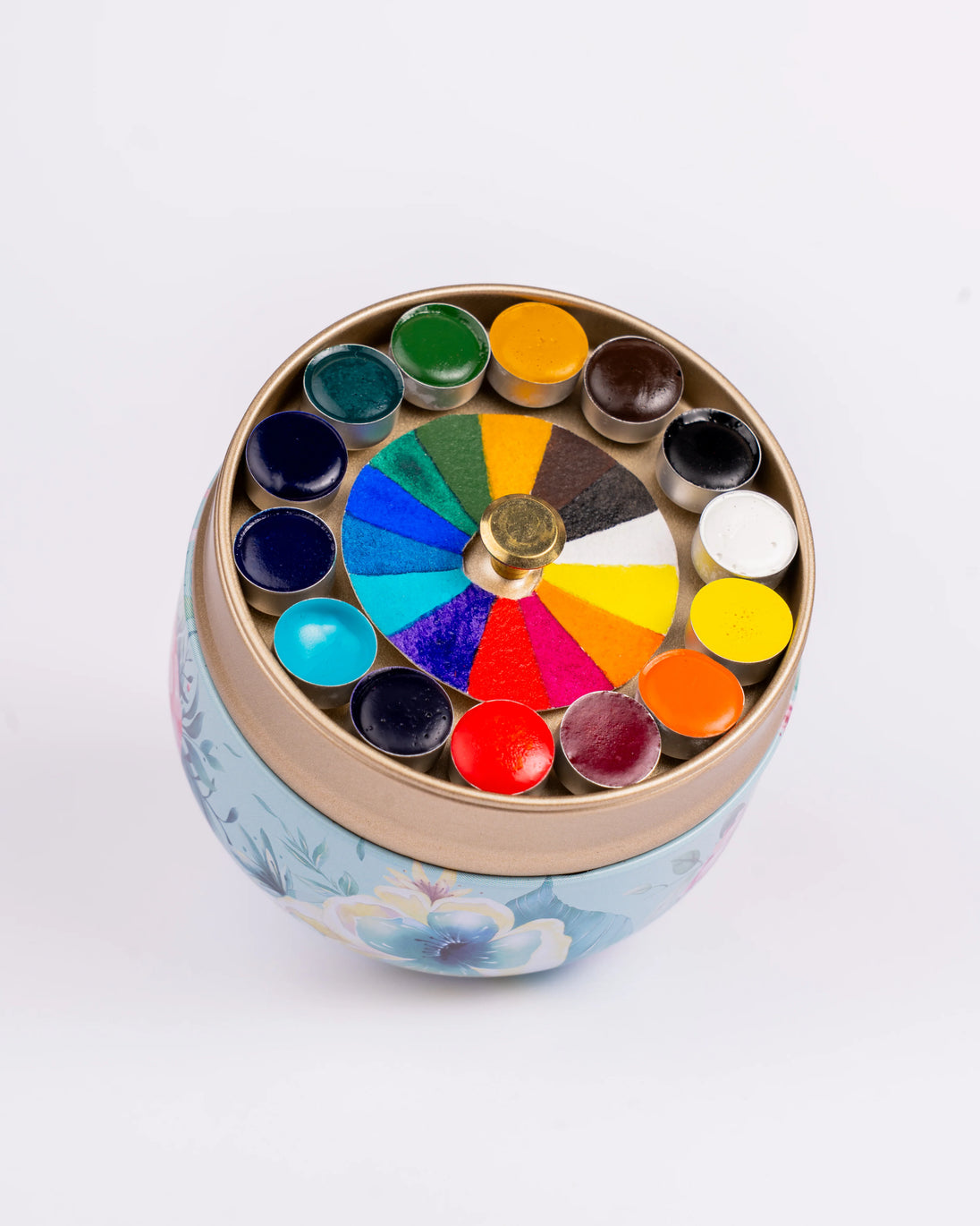 Lata redonda de acuarelas