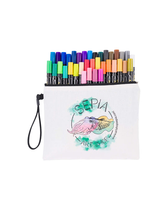 Estuche con rotuladores de colores